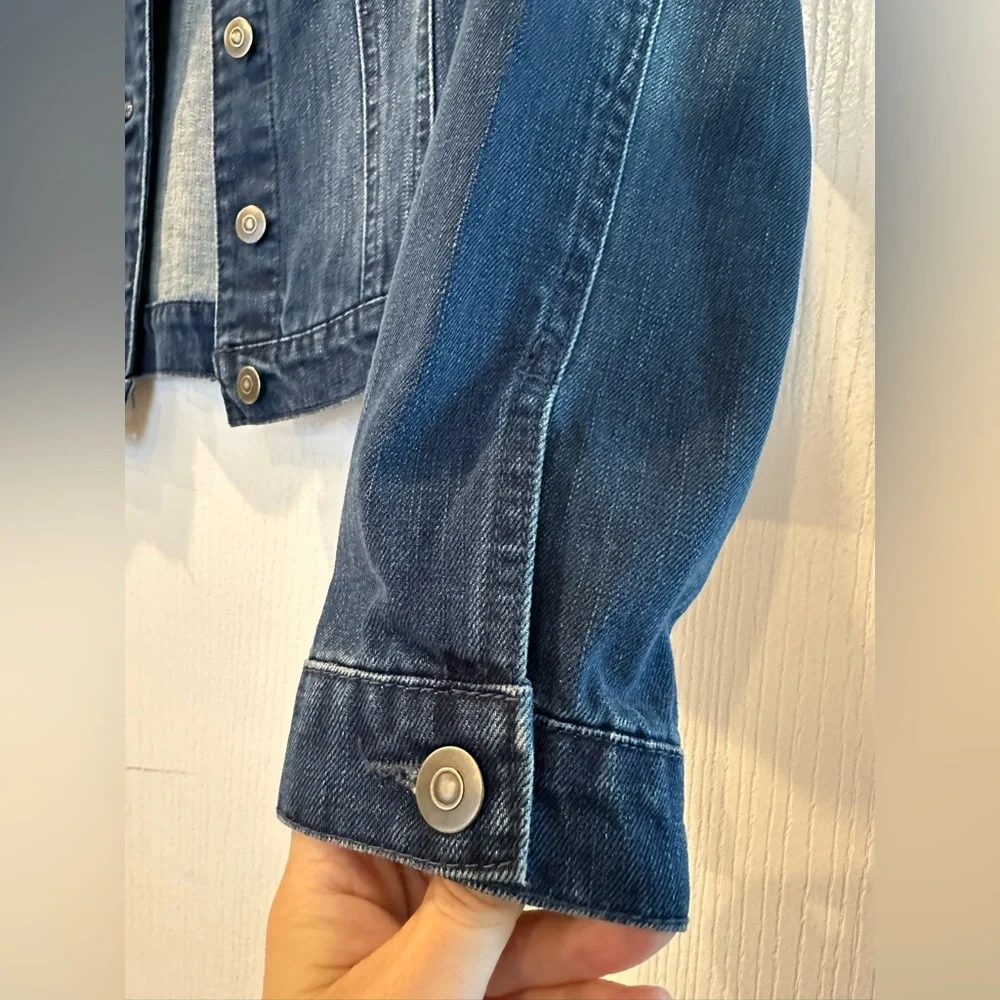 Studded Denim Trucker Jacket Size Medium - Picture 7 of 10